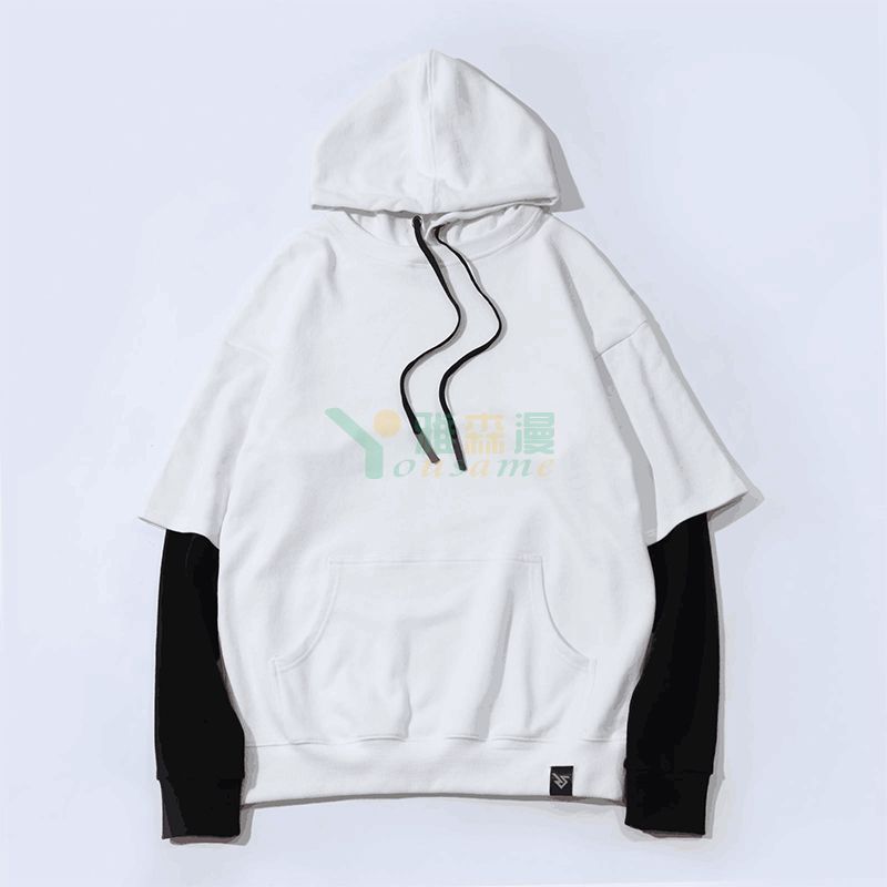 纯棉假两件拼接卫衣(图11) 纯棉假两件拼接卫衣(图11)