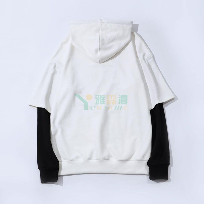 纯棉假两件拼接卫衣(图12) 纯棉假两件拼接卫衣(图12)