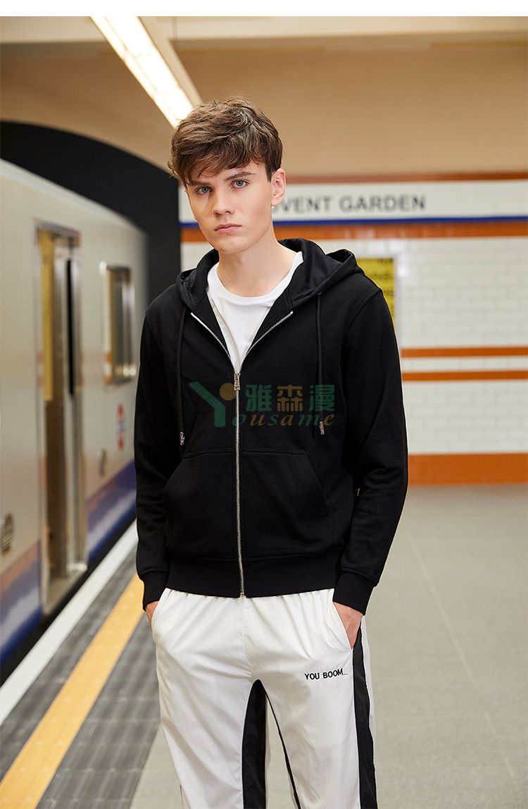 高档拉链连帽卫衣(图8) 高档拉链连帽卫衣(图8)