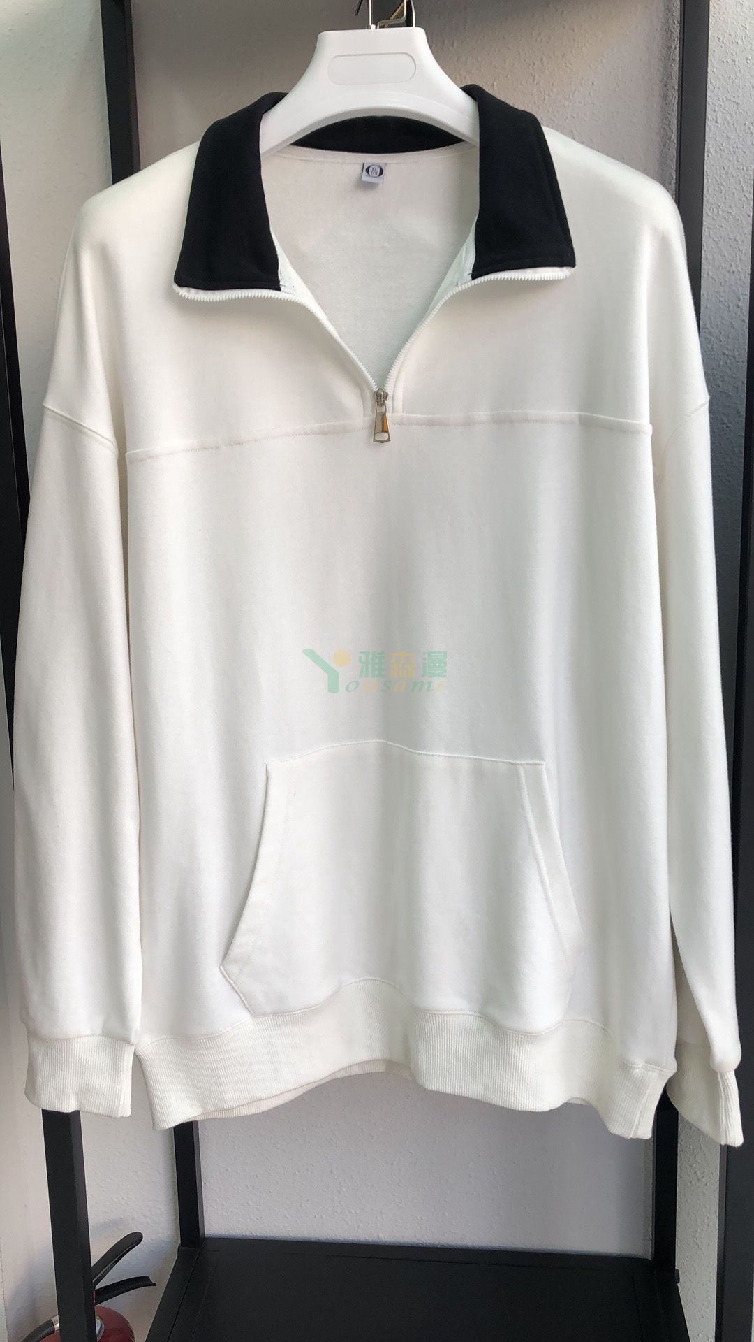 潮流宽松情侣立领拉链卫衣(图14) 潮流宽松情侣立领拉链卫衣(图14)