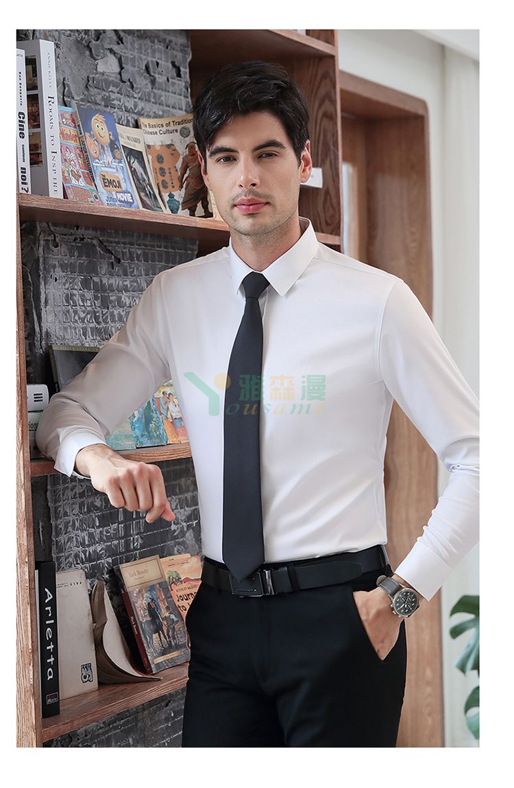 细斜纹修身长袖衬衫(男+女)(图16) 细斜纹修身长袖衬衫(男+女)(图16)