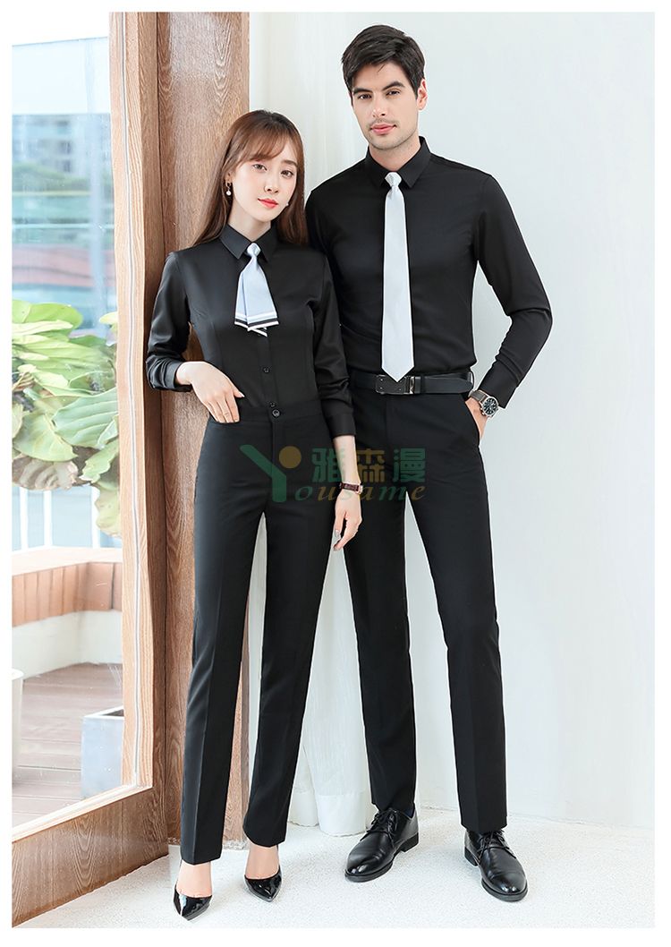 细斜纹修身长袖衬衫(男+女)(图22) 细斜纹修身长袖衬衫(男+女)(图22)