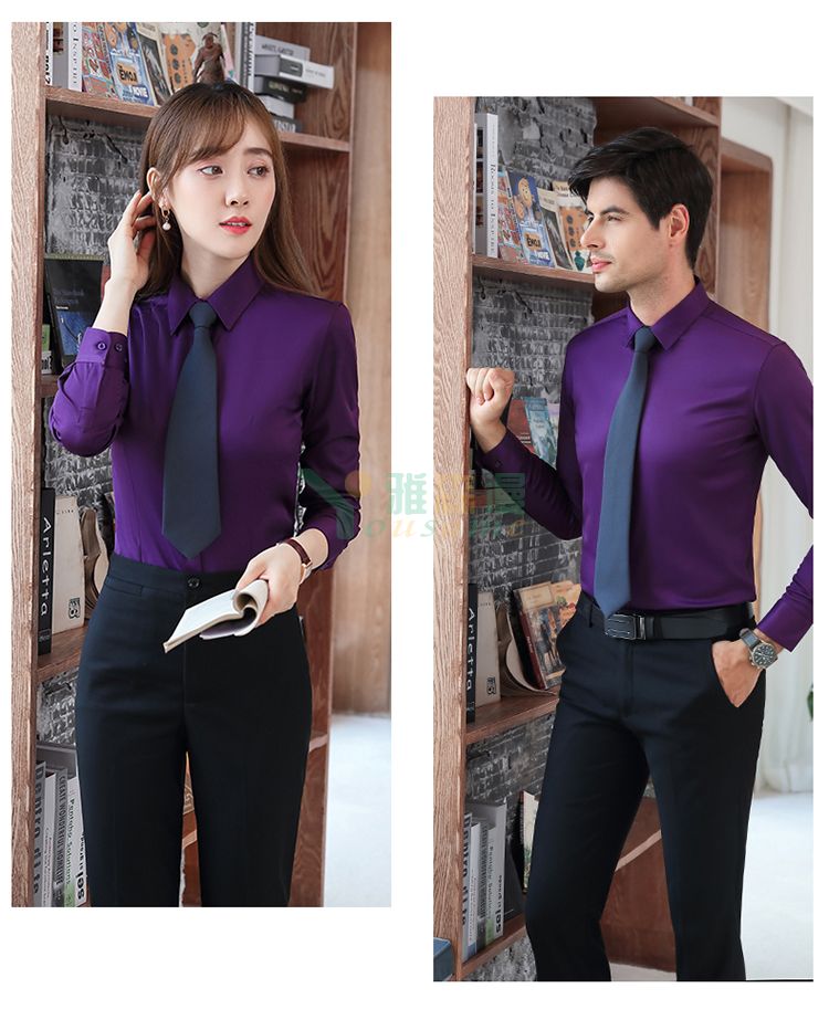 细斜纹修身长袖衬衫(男+女)(图24) 细斜纹修身长袖衬衫(男+女)(图24)