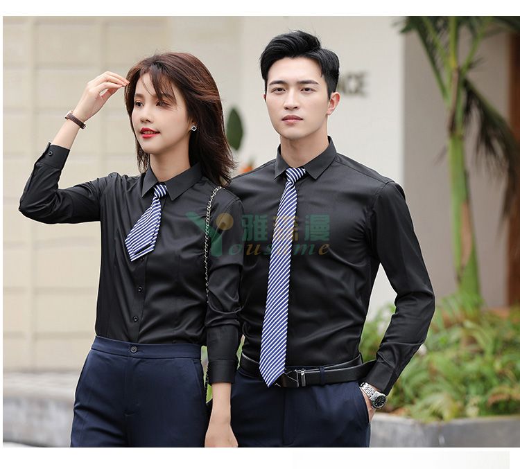 细斜纹商务长袖衬衫(男+女)(图24) 细斜纹商务长袖衬衫(男+女)(图24)