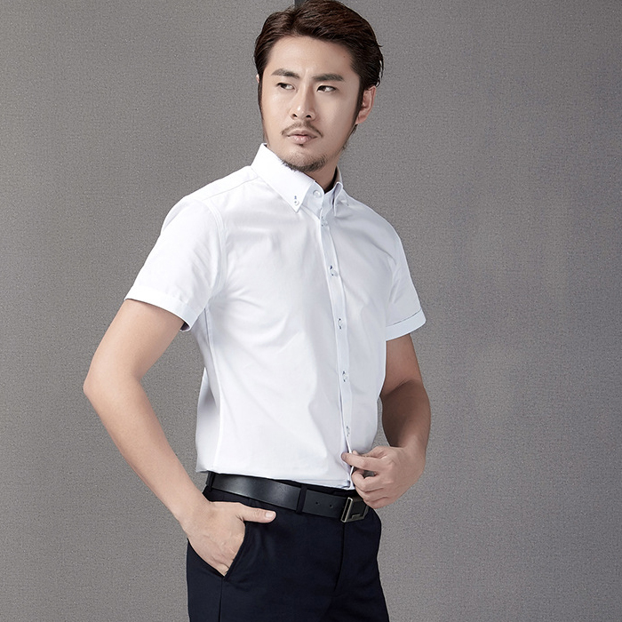 白色商务免烫衬衫