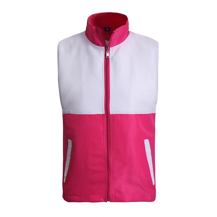 水蜜桃双层拼色马甲