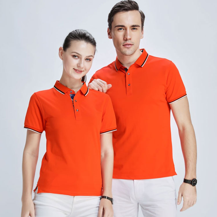 高档时尚翻领短袖T恤衫