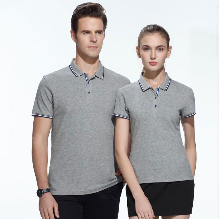 翻领短袖T恤衫（男+女）