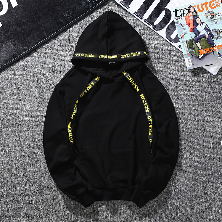 纯棉潮牌落肩宽松套头卫衣