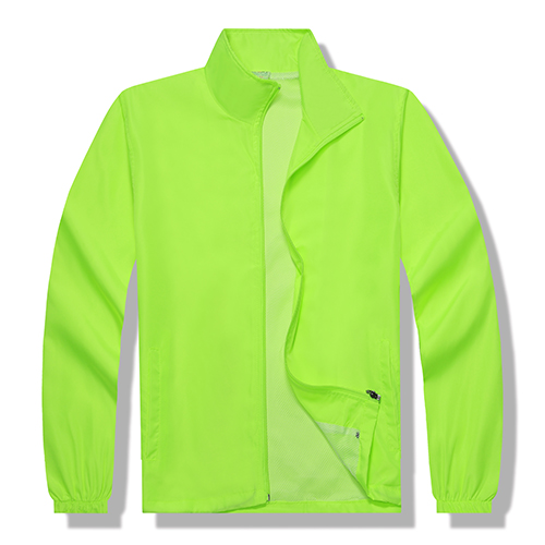 荧光绿 广告风衣