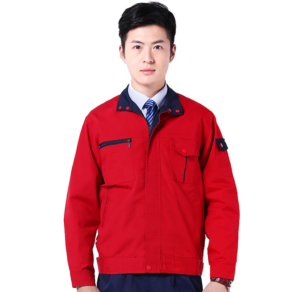 涤棉厚珠帆秋冬工作服套装