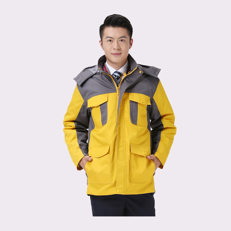 防静电内胆一衣三穿涤棉帆布棉服