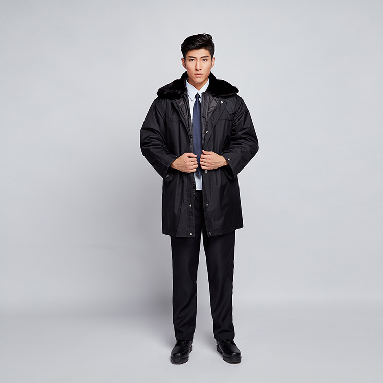 加厚加绒防寒多功能大衣