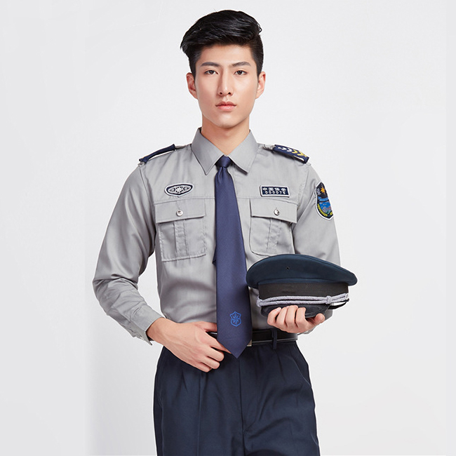 酒店物业保安长袖衬衣