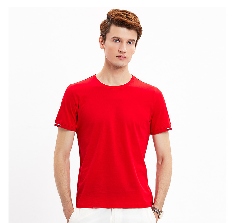 丝光棉圆领短袖T恤(图11)