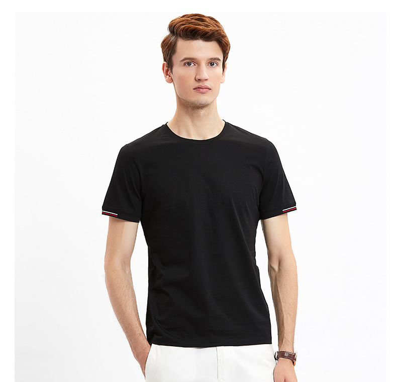 丝光棉圆领短袖T恤(图12)