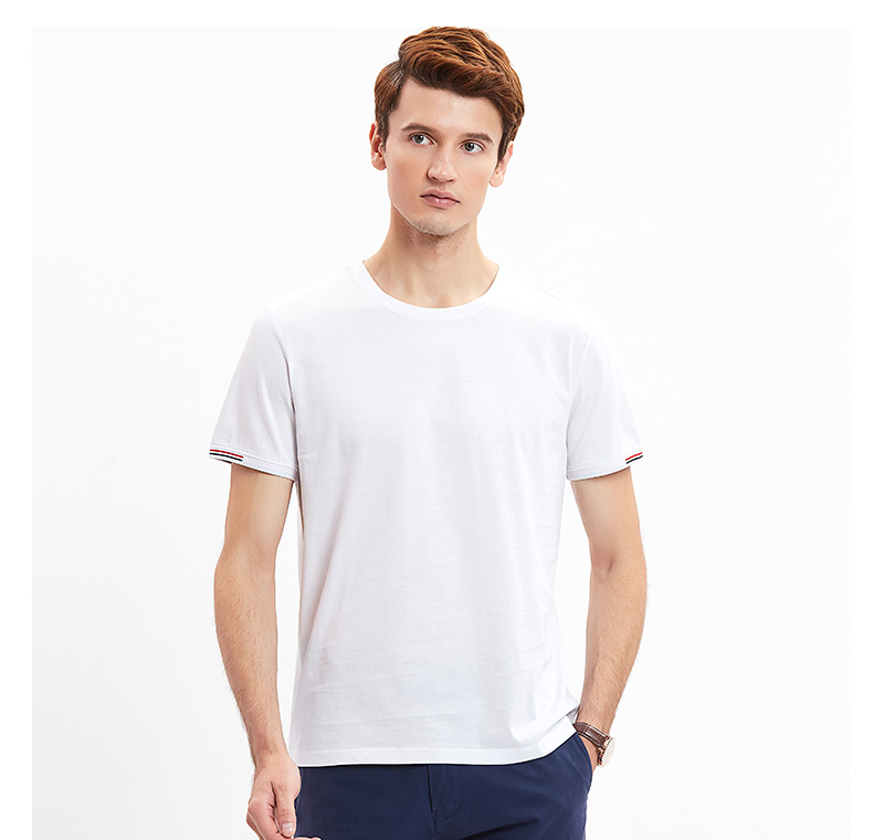 丝光棉圆领短袖T恤(图10)