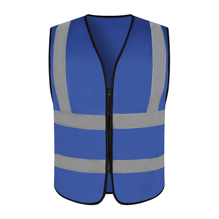 过肩拉链反光马甲