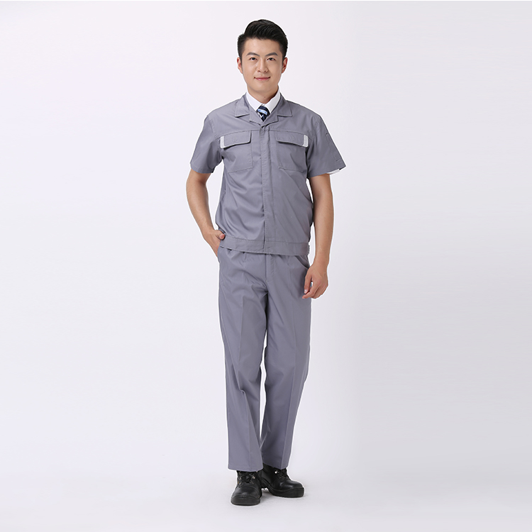 细斜纹夏季工作服款式