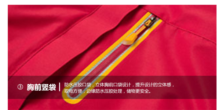 情侣款摇粒绒热封压胶冲锋衣(图16)