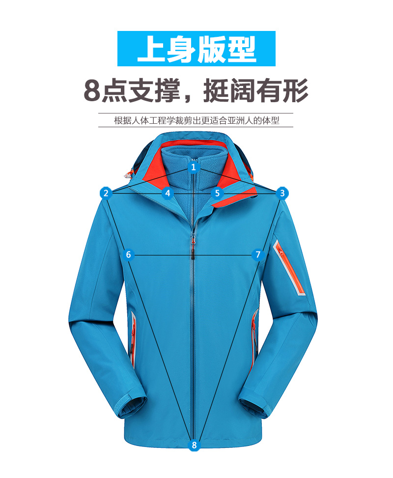 摇粒绒压胶情侣冲锋衣(图30)