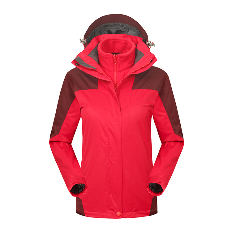 情侣双面摇粒绒热封压胶冲锋衣