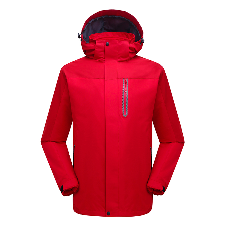 情侣款反光三合一可拆卸冲锋衣