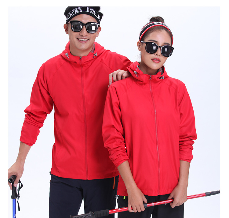 情侣款单层网衬冲锋衣(图12)