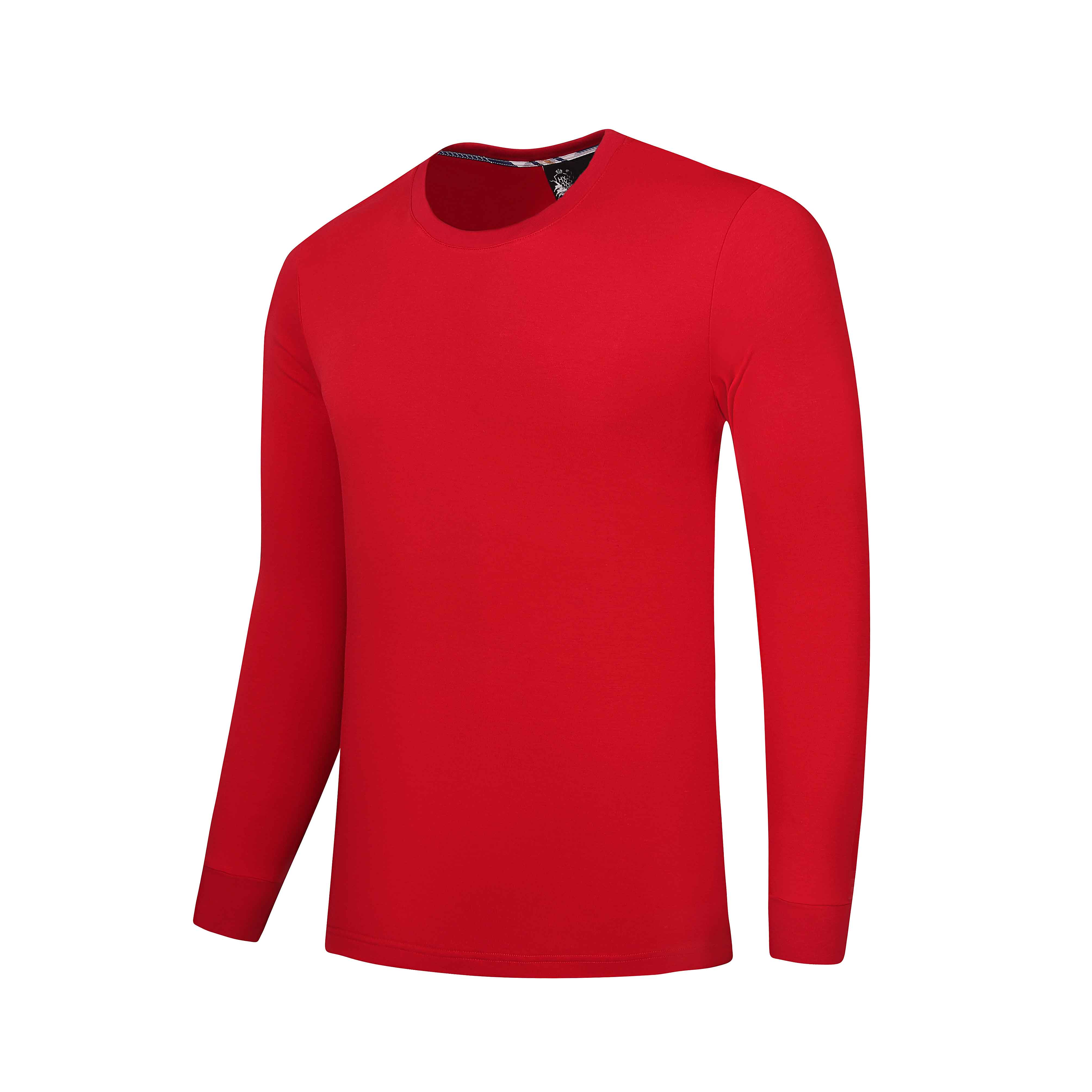 280g双面欧美丝光棉圆领长袖