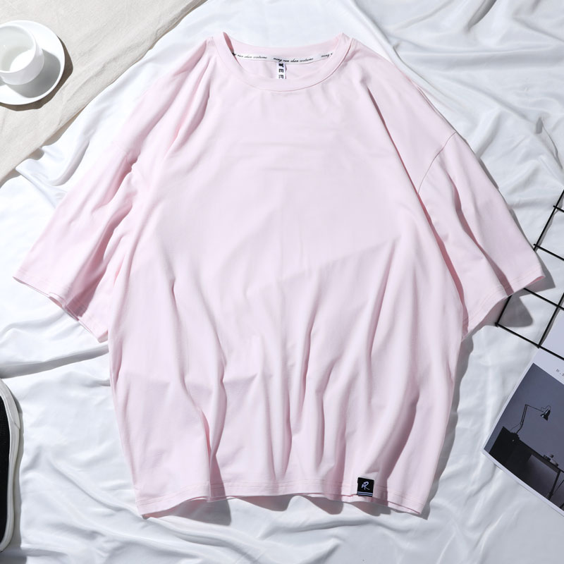 莫代尔落肩款五分袖T恤