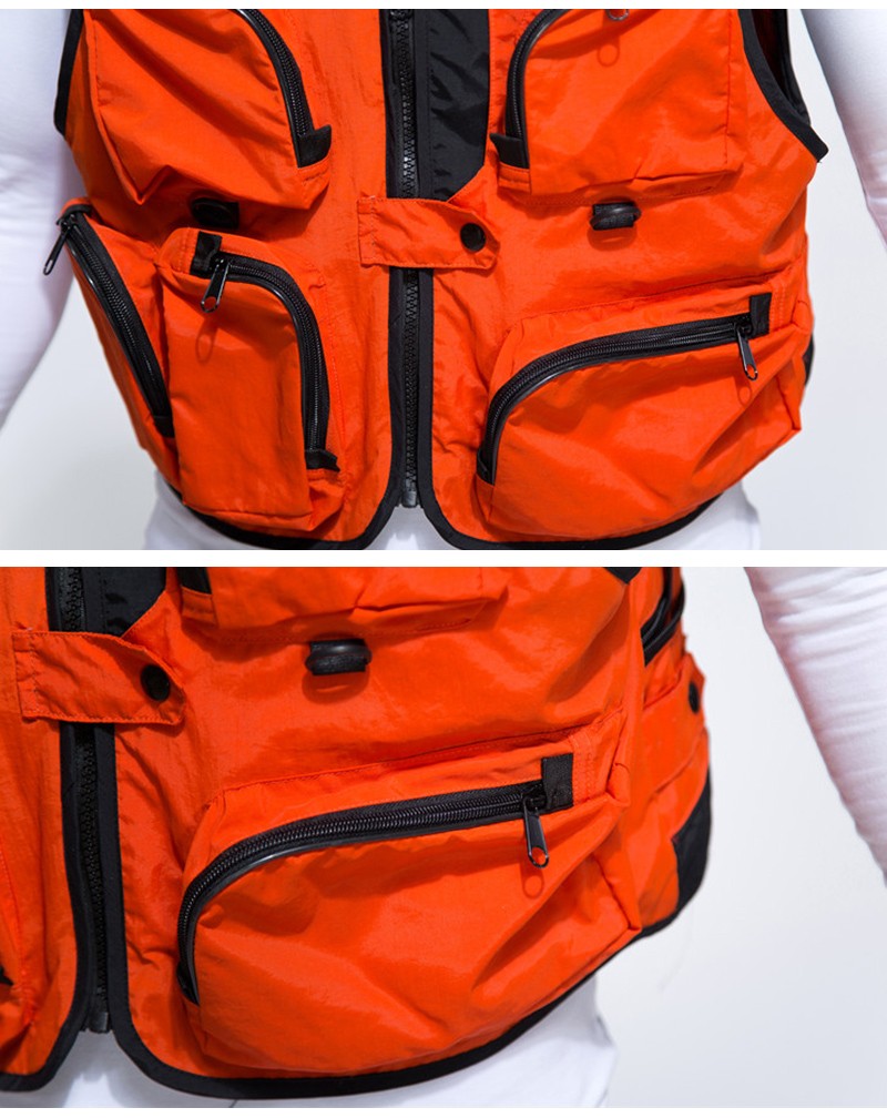 薄款防水户外钓鱼多兜多口袋马甲(图9)
