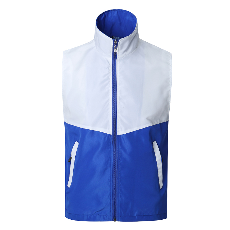 水蜜桃拼色马甲定做