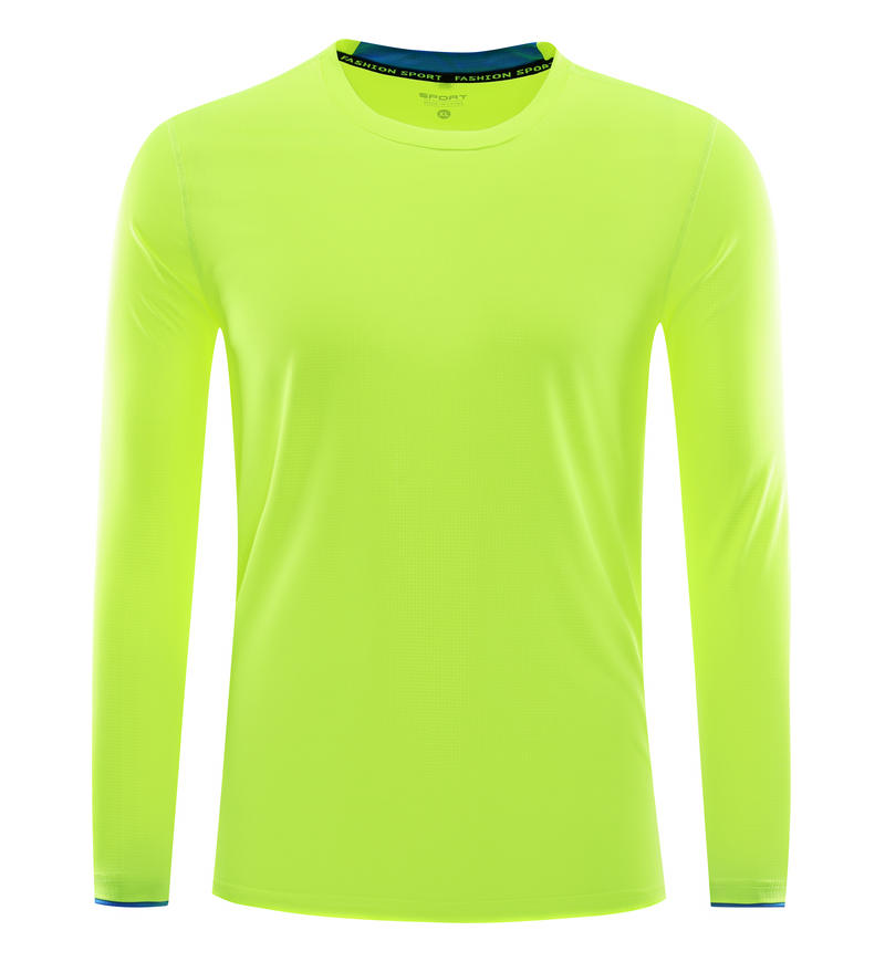 超轻方格布长袖圆领T恤(图7)