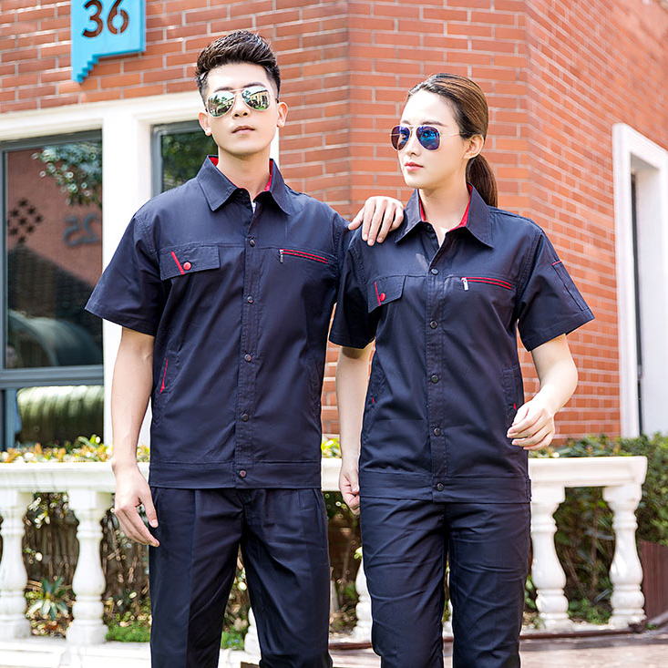 纯棉细斜纹劳保服