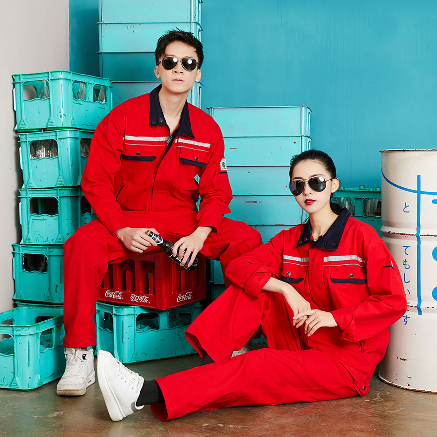 全工艺纯棉长袖工作服(图3)