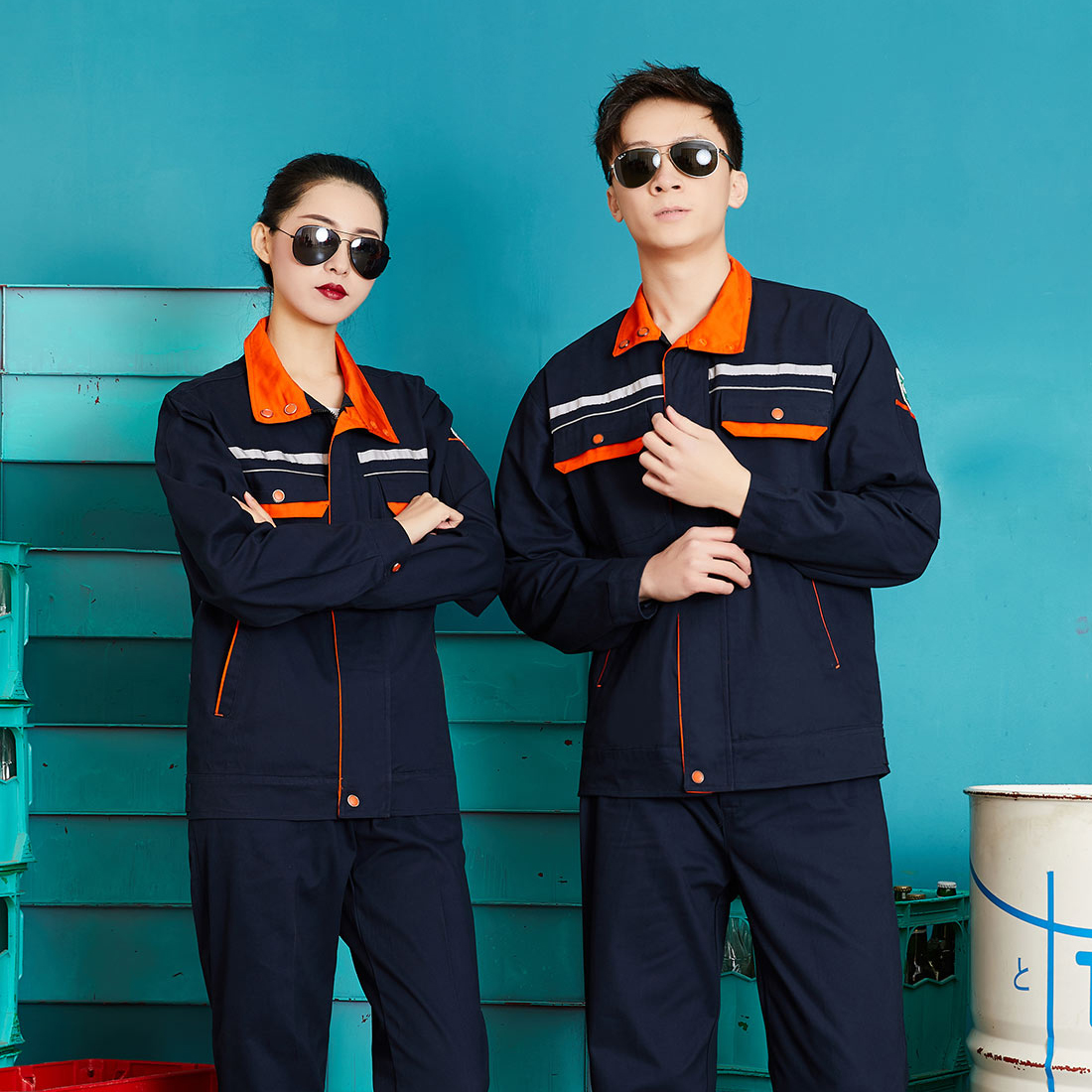 全工艺纯棉长袖工作服(图5)