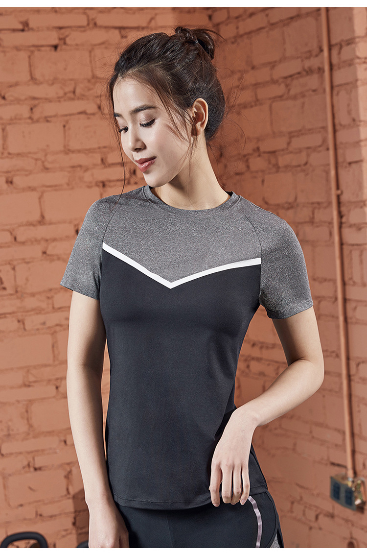 健身跑步拼色T恤(图22) 健身跑步拼色T恤(图22)