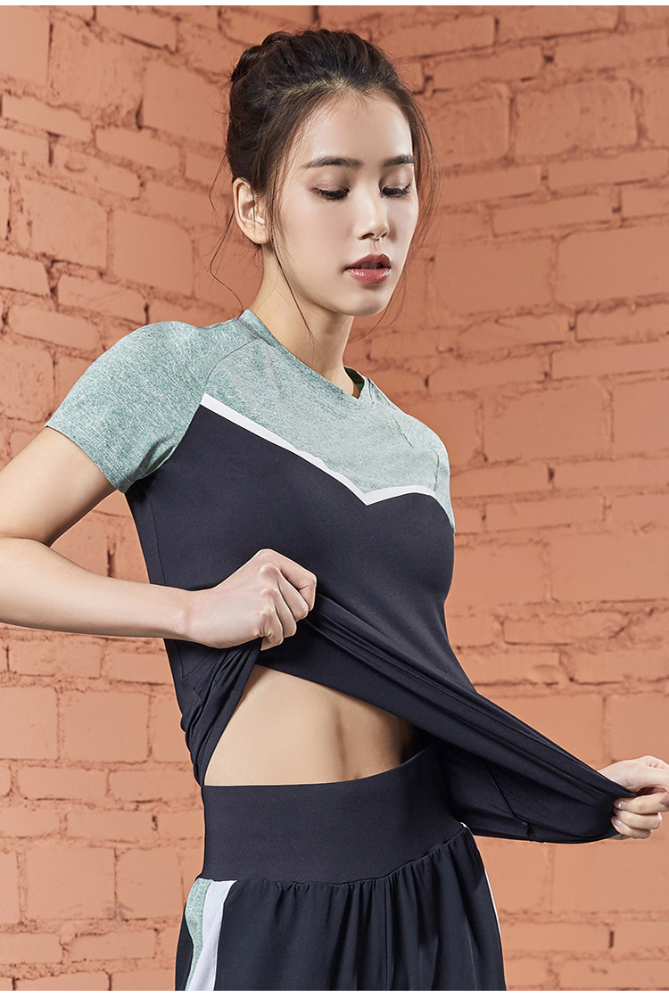 健身跑步拼色T恤(图26) 健身跑步拼色T恤(图26)