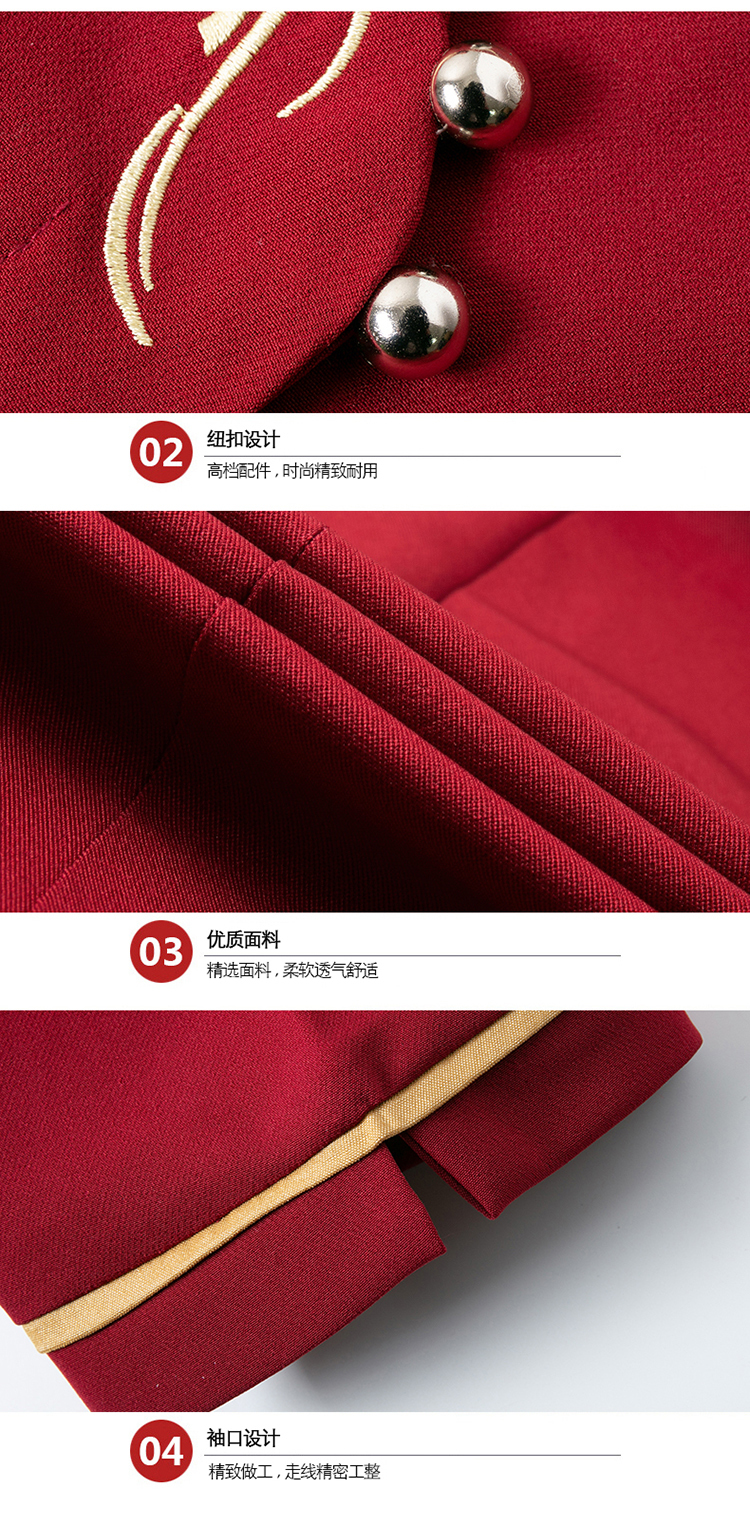 凤尾花服务员服短袖上衣(图11)