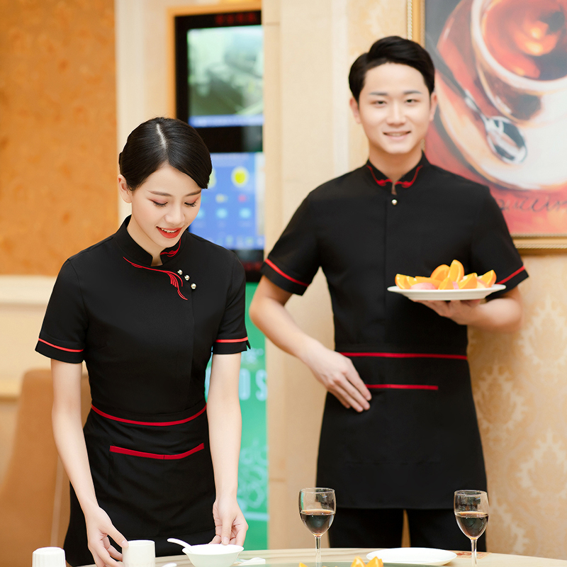 凤尾花服务员服短袖上衣