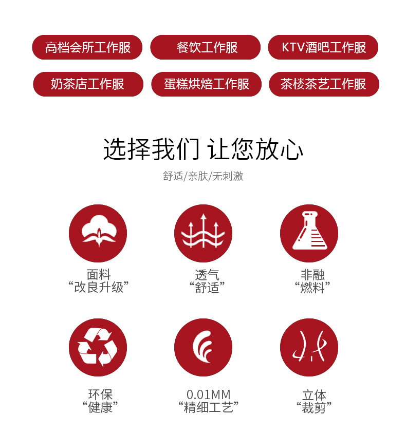 西餐厅服务员工作服（男+女）(图7)