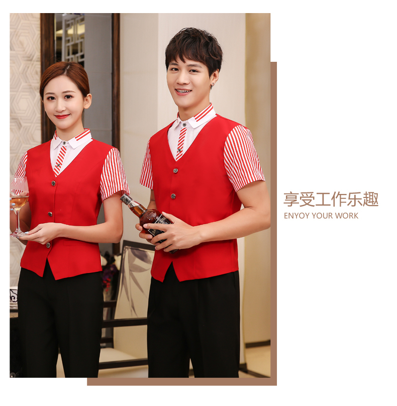 假两件上衣西餐厅工作服(图15)