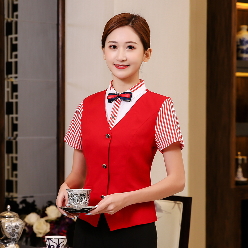 假两件上衣西餐厅工作服(图2)