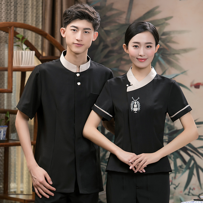 服务员工作服上衣加围裙（男+女）(图1)