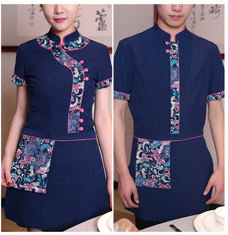 棉麻高端服务员工作服上衣（男+女）(图14)