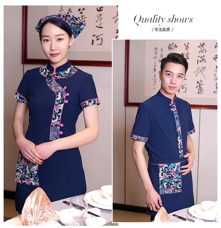 棉麻高端服务员工作服上衣（男+女）(图12)