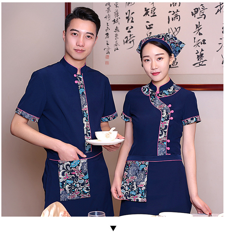 棉麻高端服务员工作服上衣（男+女）(图13)