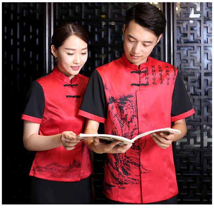 缎面服务员短袖上衣（男+女）(图13)