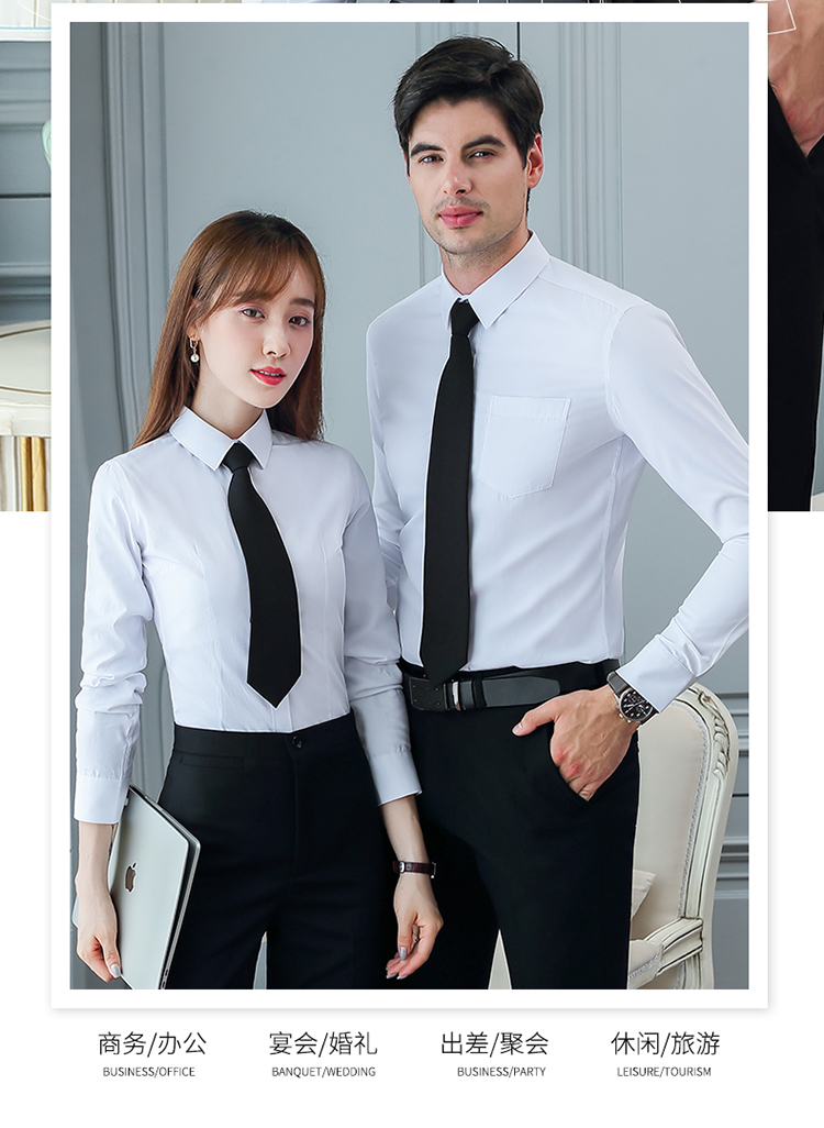 粗斜纹通勤衬衫（男+女）(图6)