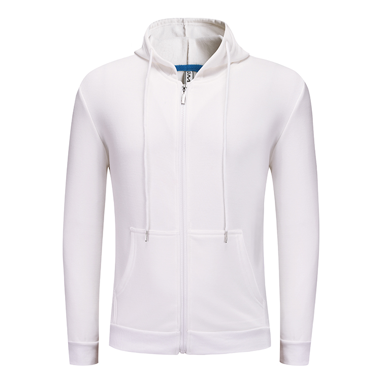 拉链连帽不倒绒卫衣